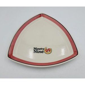 Triangle Dinner Plate Libbey Glass Red Ninety Nine 12 Inch Brand New